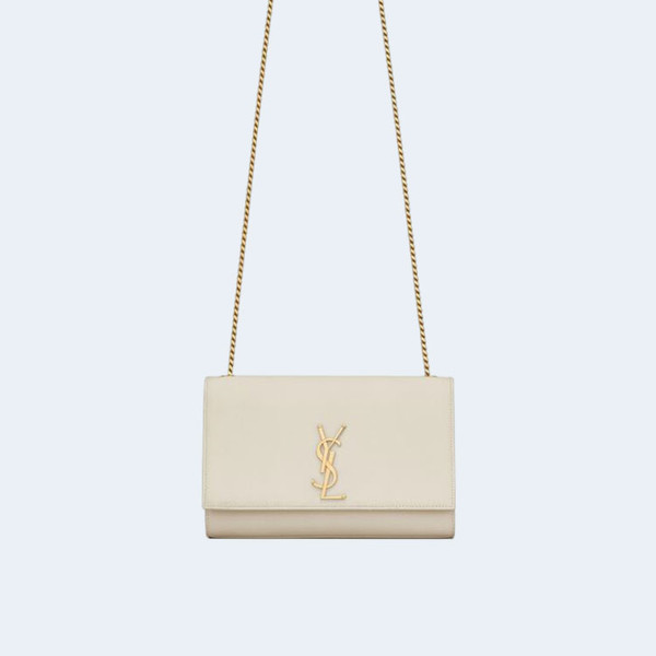 생로랑 케이트 미디엄 백 화이트