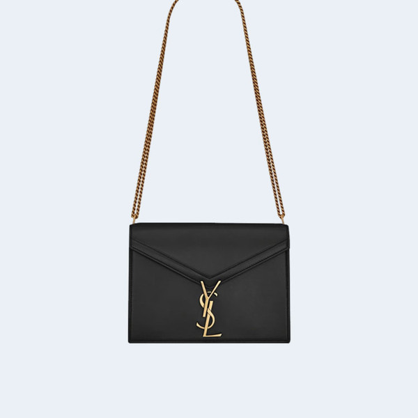 생로랑 그랑 드 뿌드르 카산드라 클래스프 백 블랙