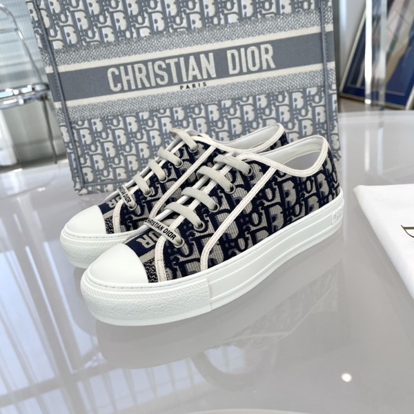 디올 워크앤 로우탑 딥블루 스니커즈