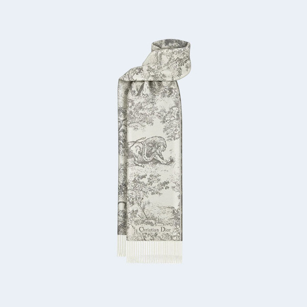 디올 TOILE DE JOUY SAUVAGE 그레이 스카프