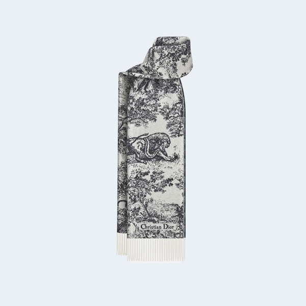 디올 TOILE DE JOUY SAUVAGE 그레이 스카프