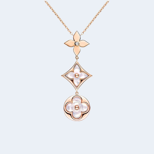 루이비통 컬러 블라썸 올가미 목걸이 Q94262