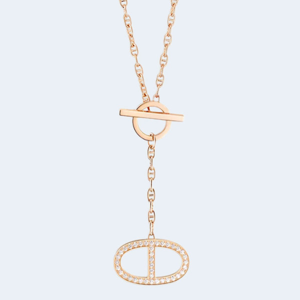 까르띠에 체인 d'ancre Contour 펜던트 목걸이