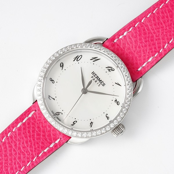 에르메스 아쏘 실버 다이야 핑크