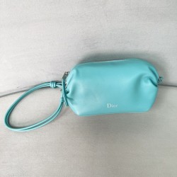 디올 보우 서블 램스킨 파우치 숄더 S3900