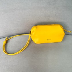 디올 보우 서블 램스킨 파우치 숄더 S3900