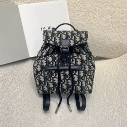 디올 베이비 디올 오블리크 백팩 네이비 M1536