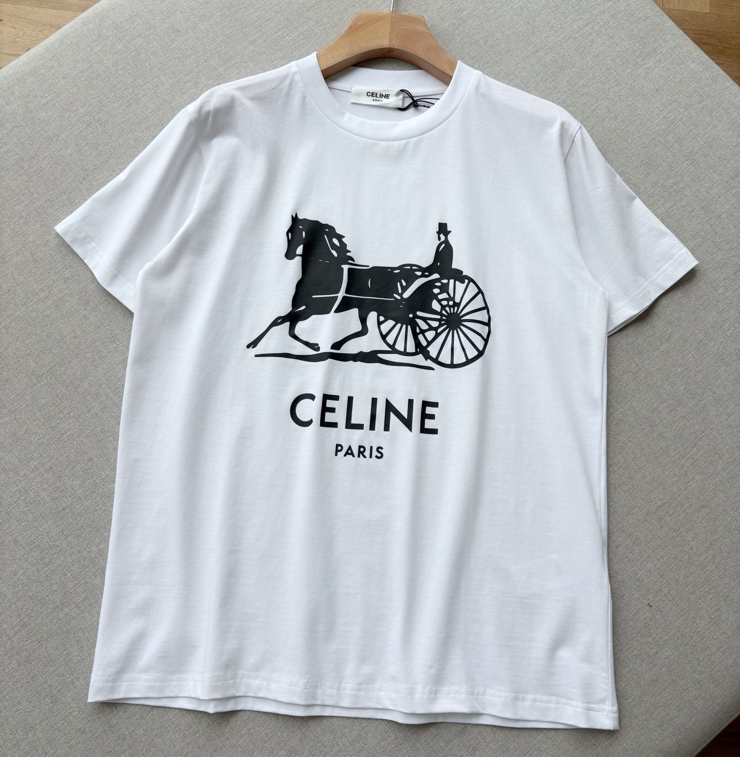 셀린느 코튼 저지 티셔츠