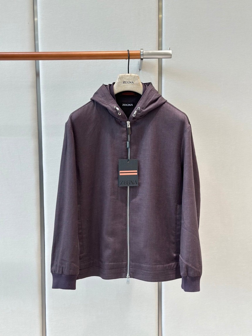 제냐 블루종 후드 자켓