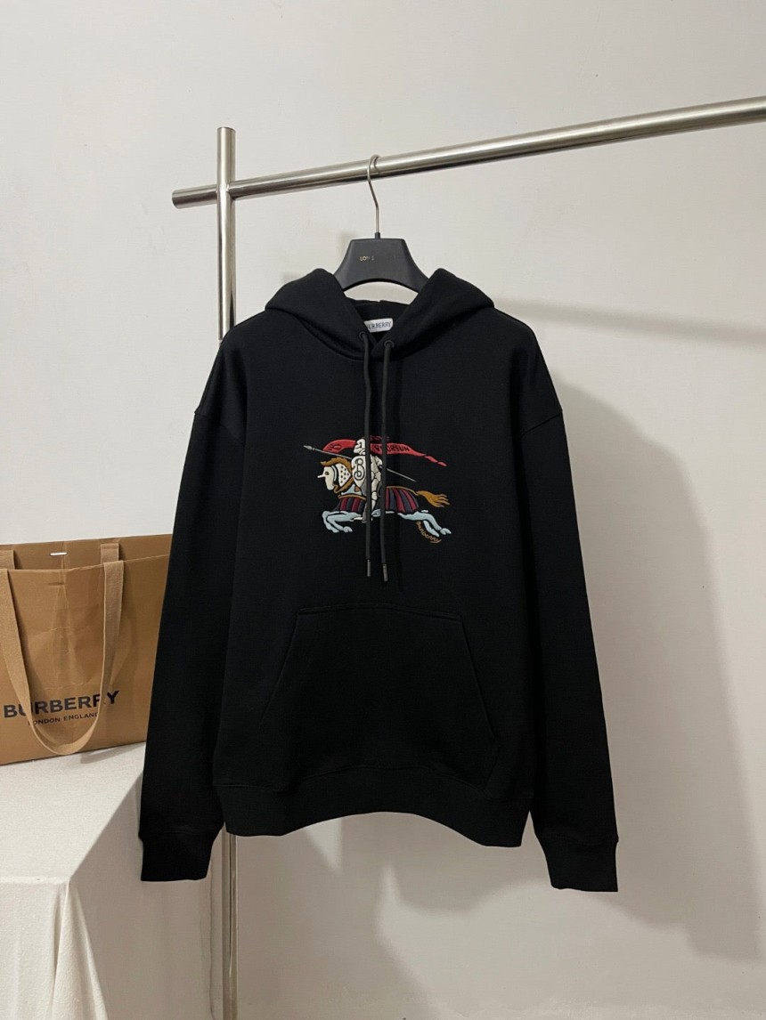 버버리 이퀘스트리안 나이트 자수 후드티