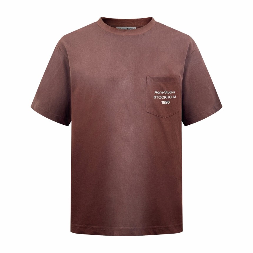아크네 스튜디오 로고 저지 반소매 티셔츠