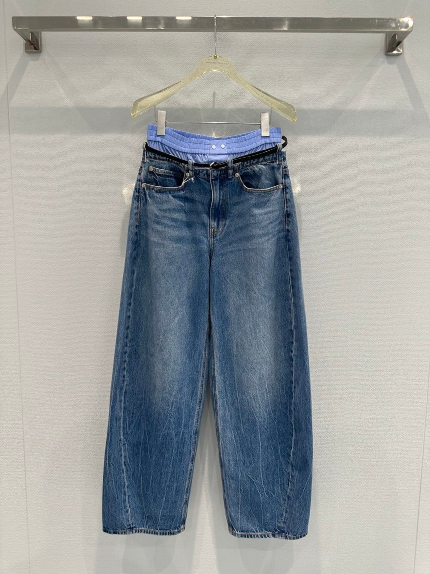 알렉산더 왕 새깅 데님 팬츠