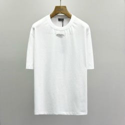 디올 라벨 코튼 티셔츠