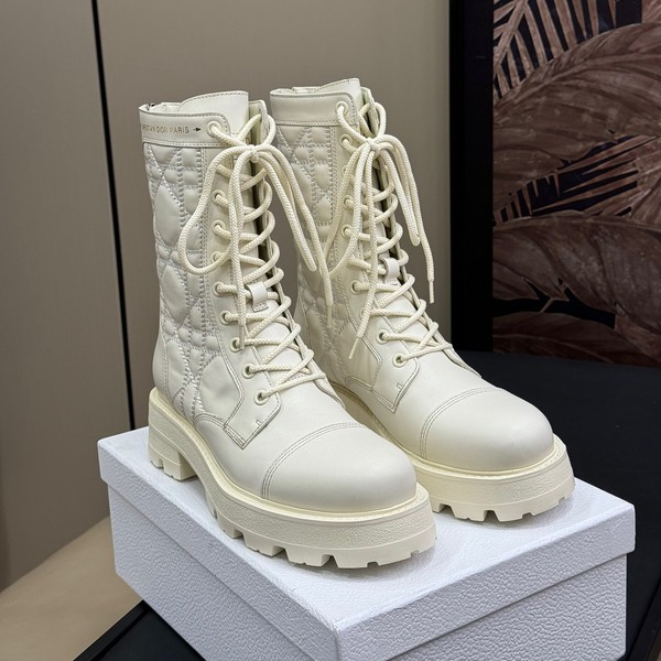 디올 디 유닛 앵글 부츠 화이트