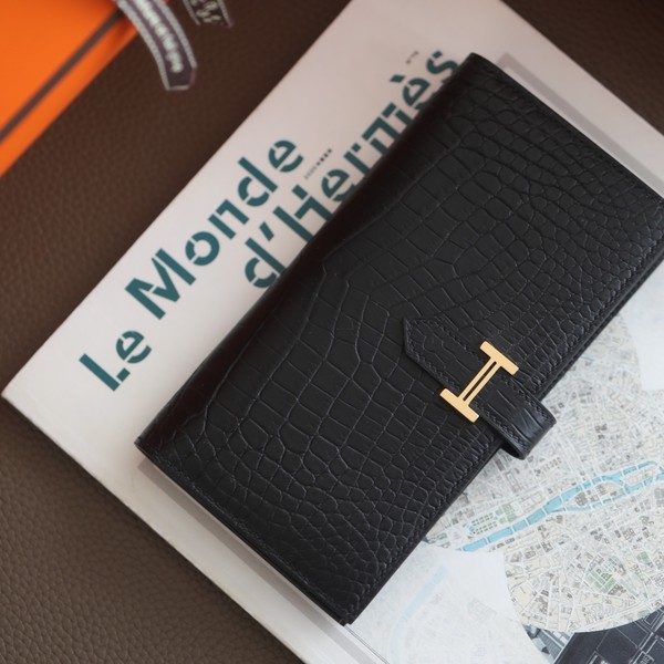 에르메스 베안 장지갑 앱송 블랙