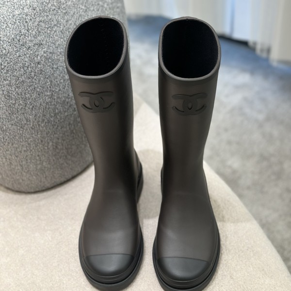 샤넬 카우초크 카키 부츠