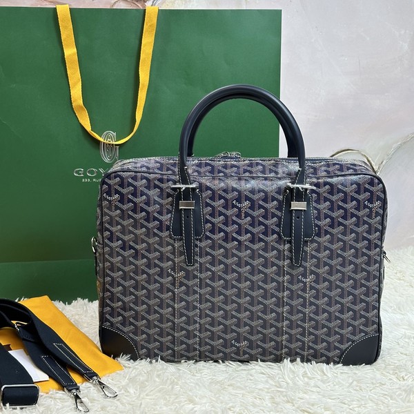 고야드 암바사드 브리프케이스 MM 네이비