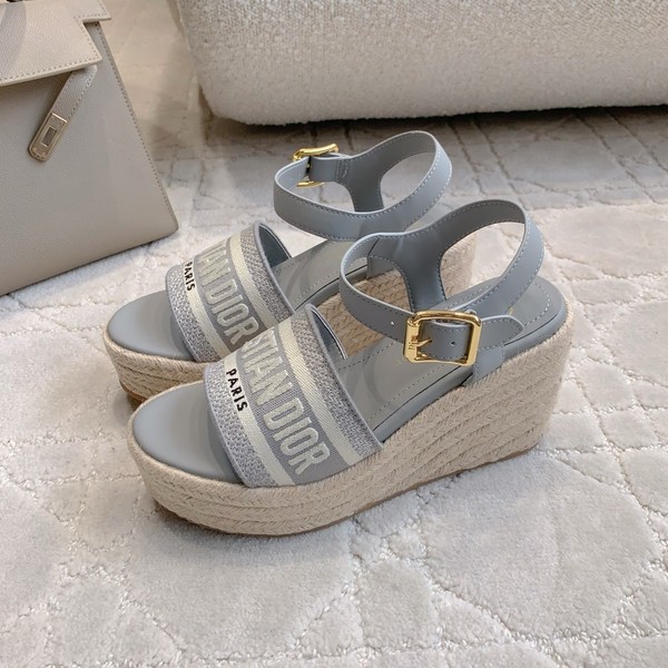 디올 DWAY 디웨이 웨지 샌들