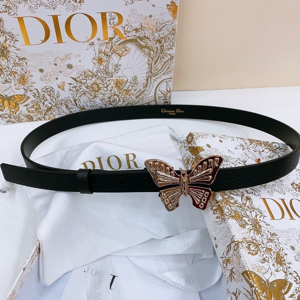 디올 버터 플라이 레더 벨트