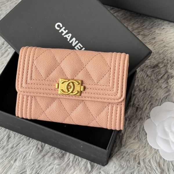 샤넬 보이 캐비어 플랩 카드 지갑 A80603