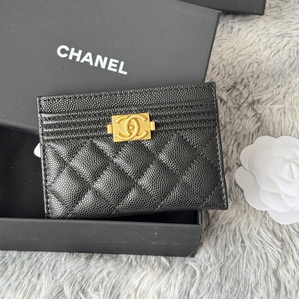 샤넬 보이 캐비어 카드슬롯 지갑