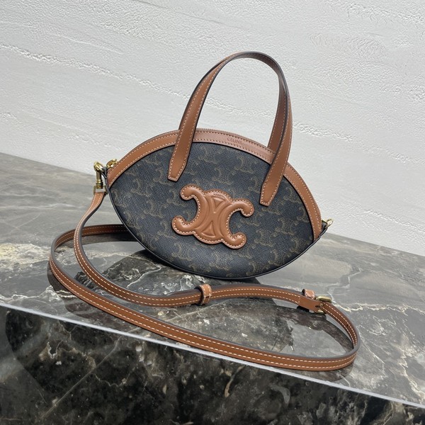 셀린느 25FW 트리오페 오벌 숄더백 탄 122262