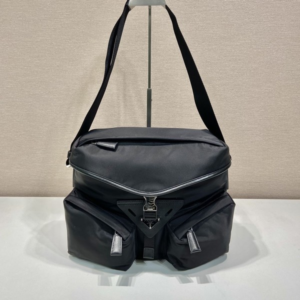 프라다 리나일론 레더 숄더 2VD062