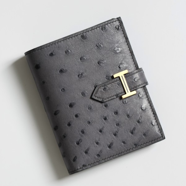 에르메스 베안 컴팩트 타조가죽