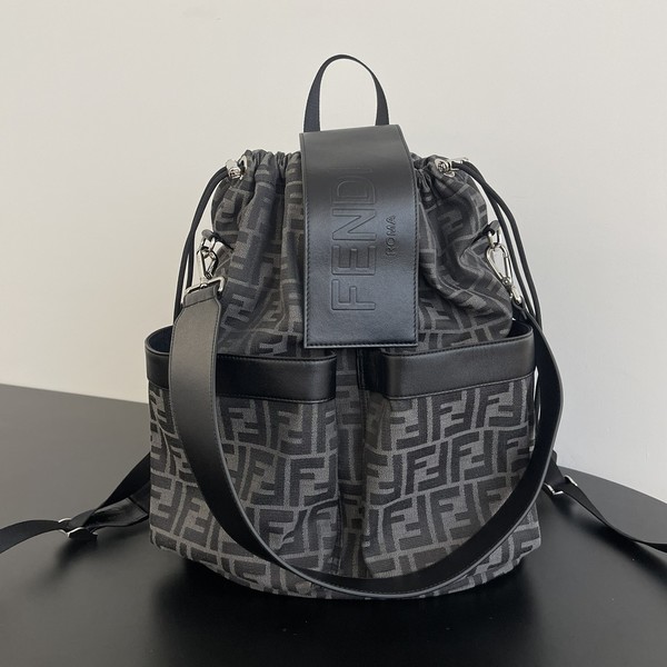 펜디 스트라이크 미디움 ff 자카드 백팩