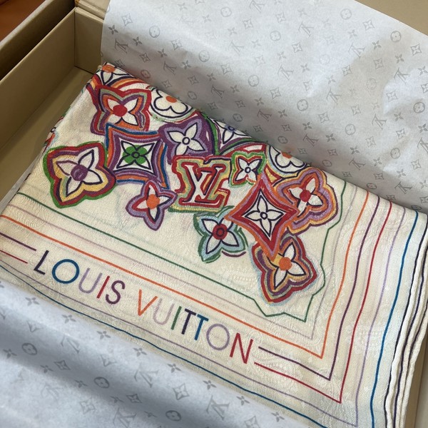 루이비통 실크 100% 머플러