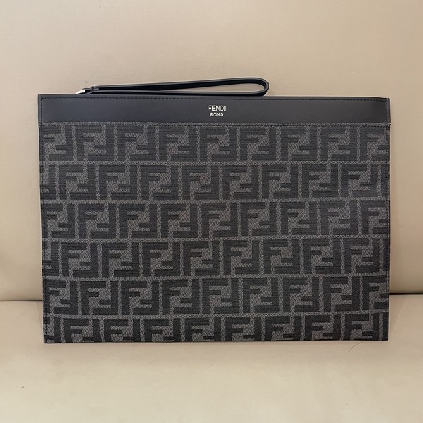 펜디 FF 자카드 플랫 파우치 클러치백 7N0134