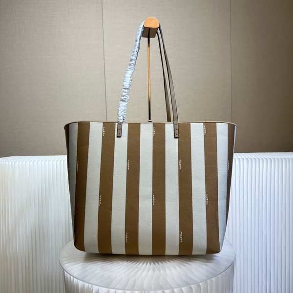 펜디 롤 라지 페퀸 스트라이프 리버시블 쇼퍼백