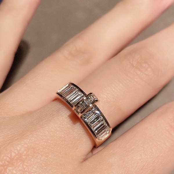 에르메스 켈리 링 화이트 골드 다이아