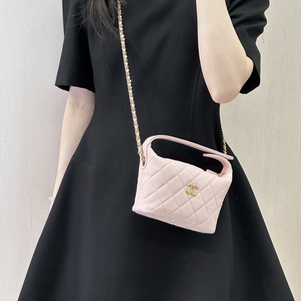 샤넬 26C 미니 탑핸들 호보 캐비어 금장 AP5022