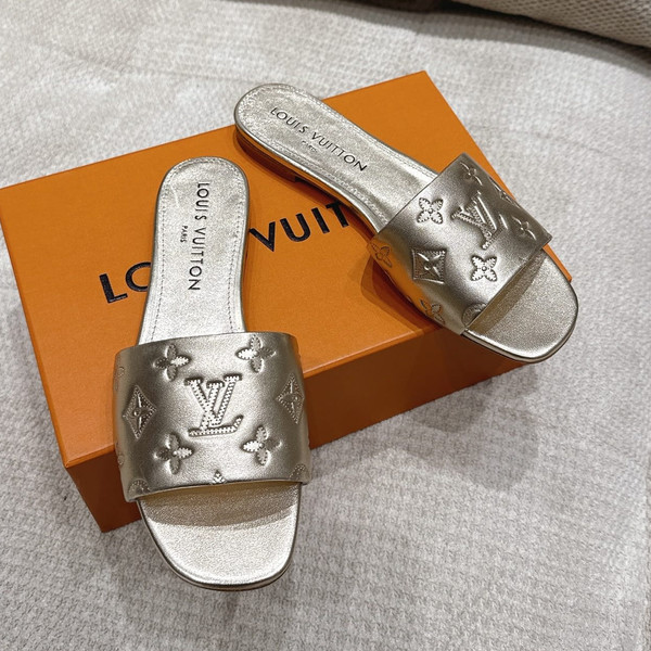 루이비통 네오 리바이벌 뮬 슬리퍼 (골드)