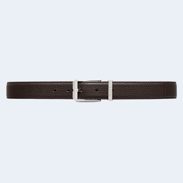 구찌 직사각형 버클 벨트 브라운 30mm