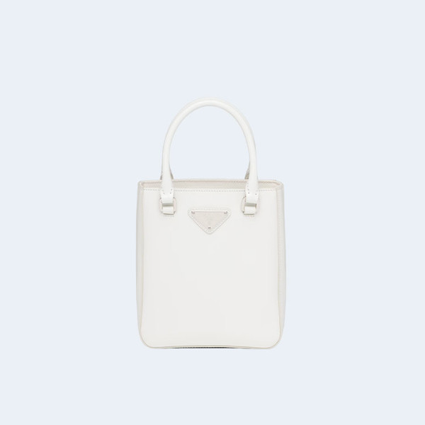 프라다 브러쉬드 가죽 스몰 토트백