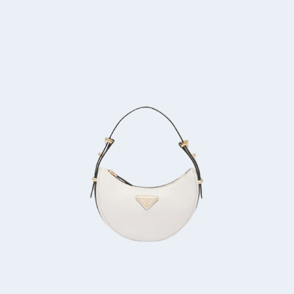프라다 아르케 레더 미니 숄더백 화이트