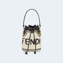 펜디 몬트레조 스트로우 미니백 블랙