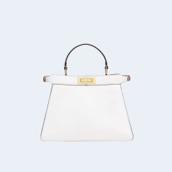 펜디 피카부 로즈 I SEE U 미디엄 백 화이트