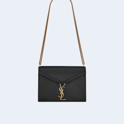 생로랑 그랑 드 뿌드르 카산드라 클래스프 백 블랙