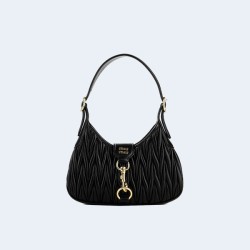 미우미우 마테라쎄 숄더백 블랙