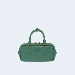 미우미우 스몰 아르카디 가죽백 그린