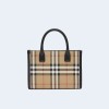 버버리 빈티지 체크 레더 미니 토트백