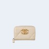 샤넬 19 지퍼 코인 지갑 베이지