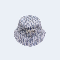 디올 풀 자카드 스카이 버킷 햇