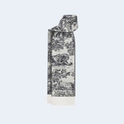디올 TOILE DE JOUY SAUVAGE 그레이 스카프