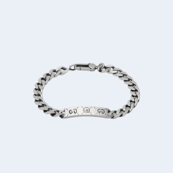 구찌 고스트 실버 체인 팔찌