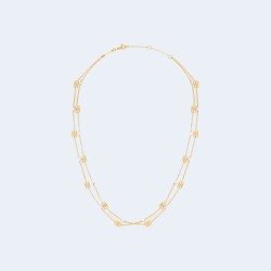 셀린느 트리옹프 펄 더블 목걸이