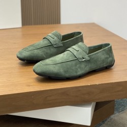 벨루티 로렌조 드라이브 캐모시오 레더 카키